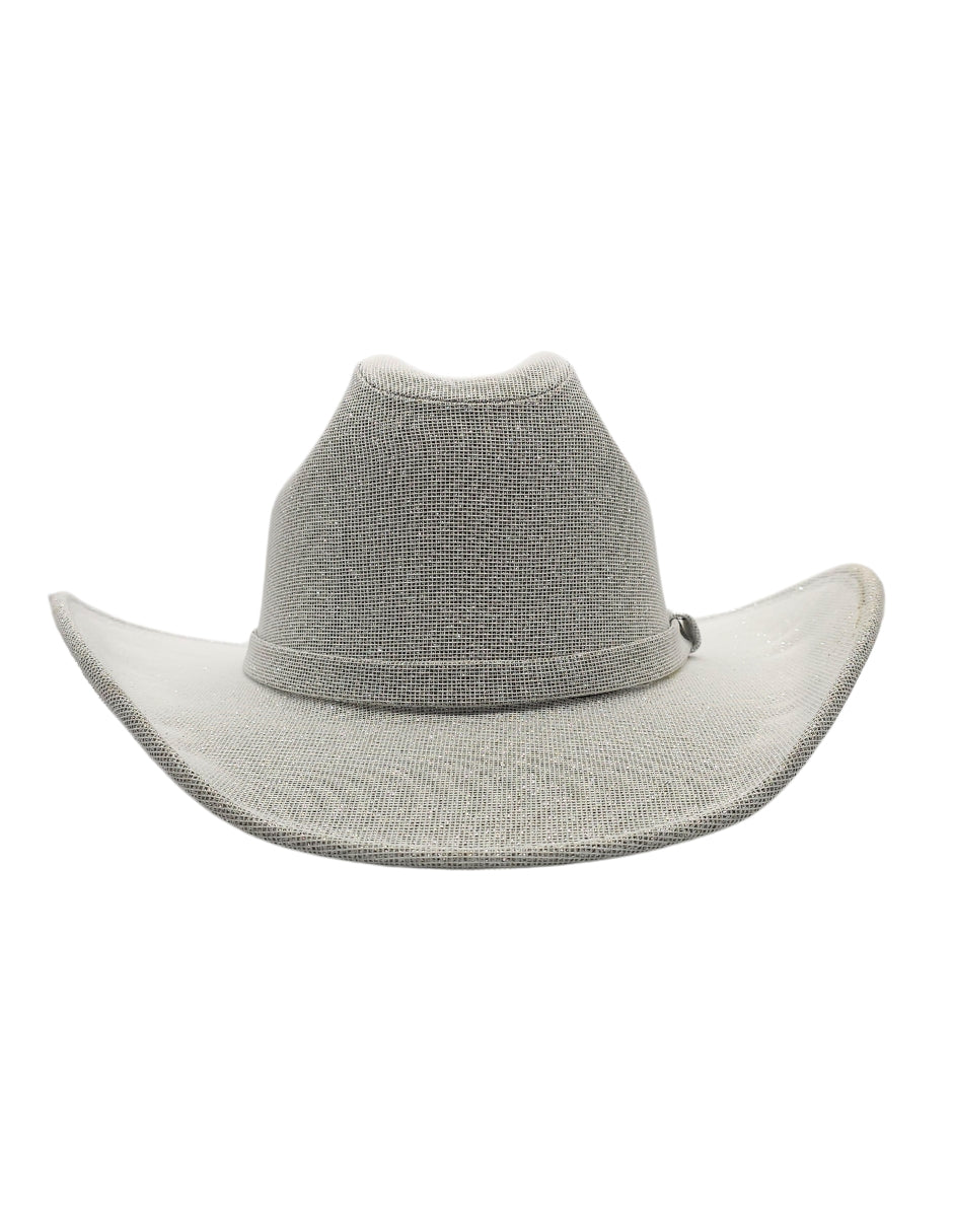 Texana Blanca Western Glam con Brillo, modelo ANDRÓMEDA.