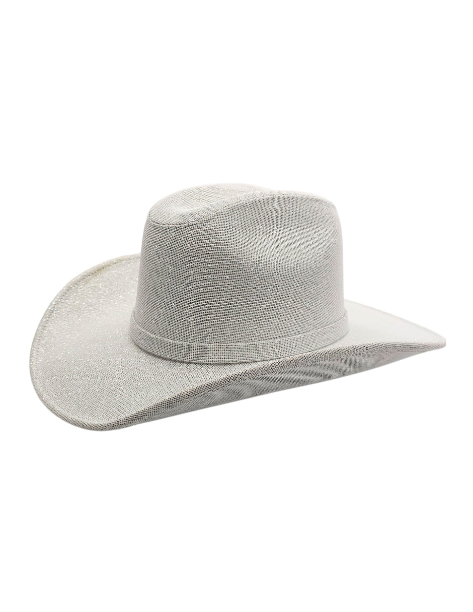 Texana Blanca Western Glam con Brillo, modelo ANDRÓMEDA.