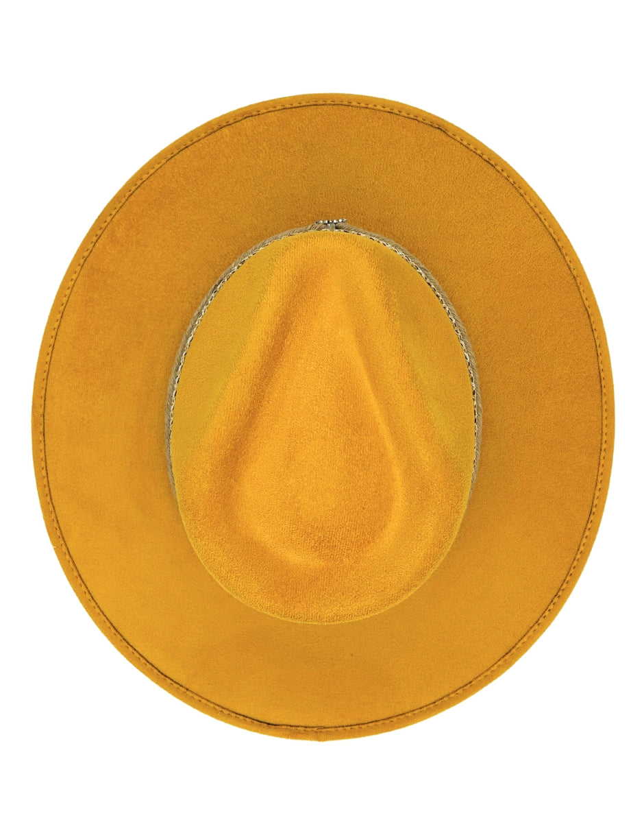 Sombrero Fedora de Autor en color amarillo, modelo BILBAO.