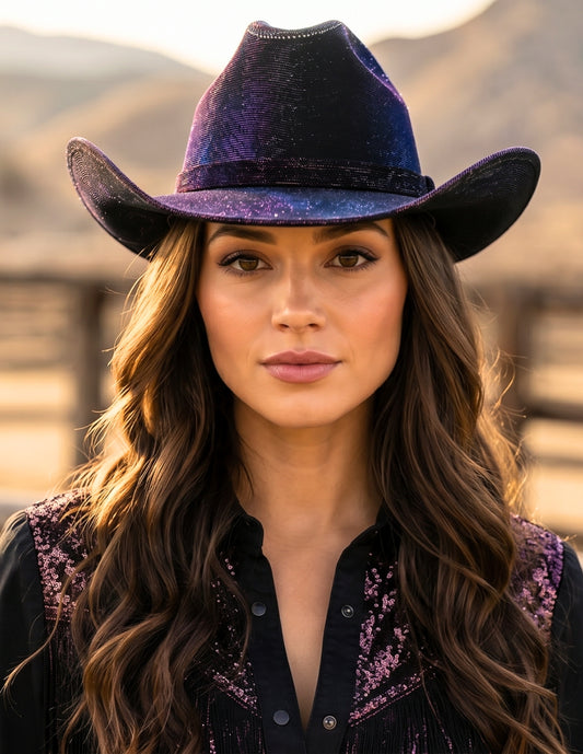 Texana Galaxy Western Glam con Brillo, modelo ANDRÓMEDA.