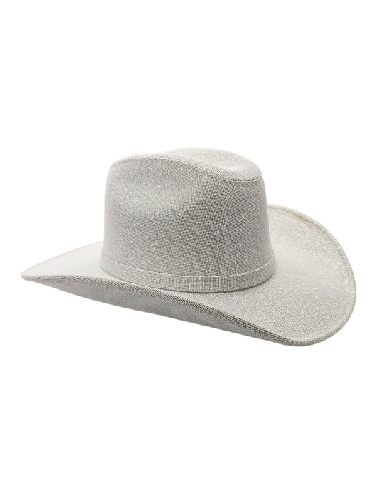 Texana Blanca Western Glam con Brillo, modelo ANDRÓMEDA.