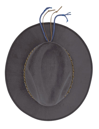 Sombrero Unisex en color Gris diseño de autor, modelo AZABACHE.
