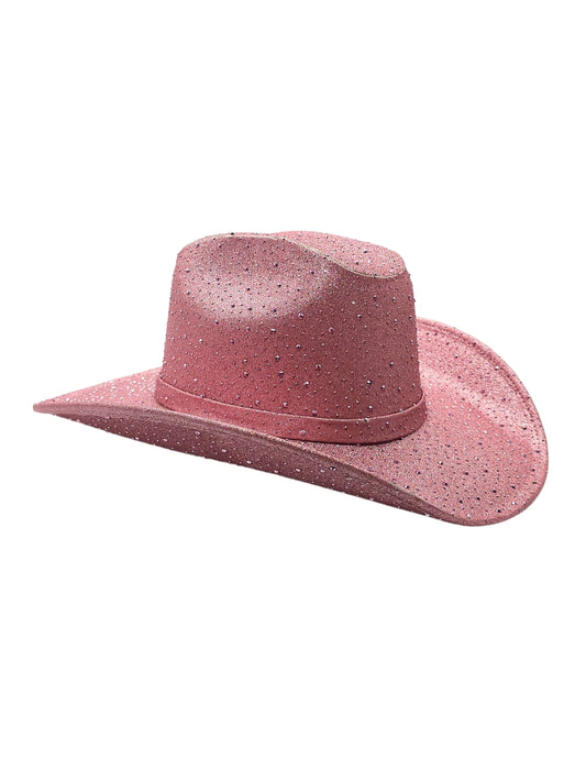Texana color pink con destello de brillos, modelo MIDNIGHT SKY.