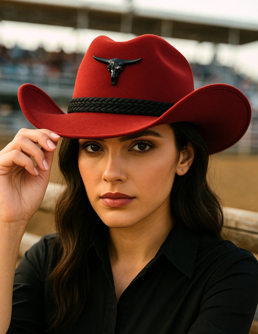 Texana Chihuahua de autor en Rojo, modelo THAURUS WESTERN.