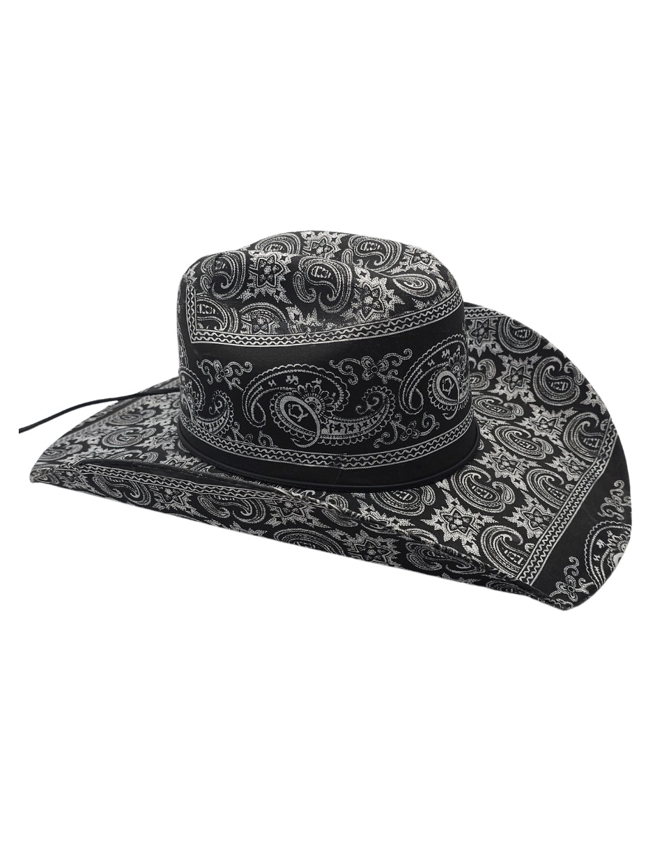 Sombrero Bandana de ITUMAR Estilo Paisley Negro Unisex