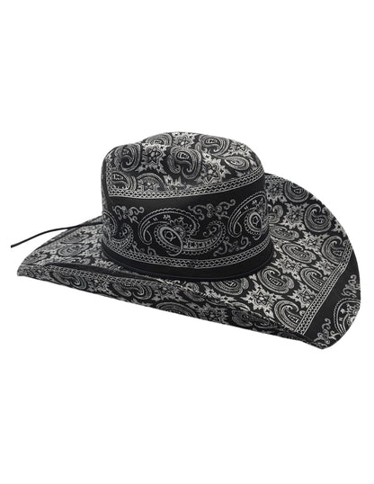 Sombrero Bandana de ITUMAR Estilo Paisley Negro Unisex