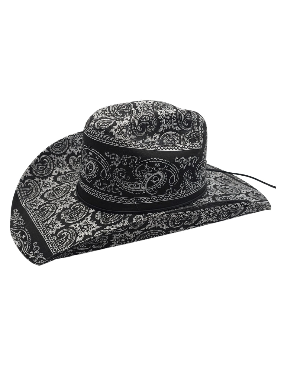 Sombrero Bandana de ITUMAR Estilo Paisley Negro Unisex