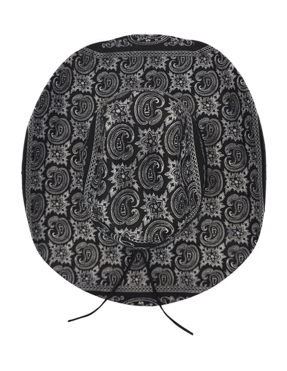Sombrero Bandana de ITUMAR Estilo Paisley Negro Unisex