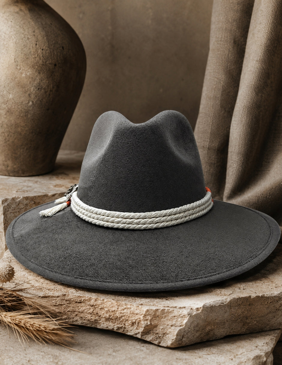 Sombrero de Autor color Gris Oxford, modelo BENJA.