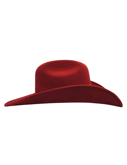 Texana Chihuahua en Rojo, con toquilla delgada en piel, modelo CARMINE.