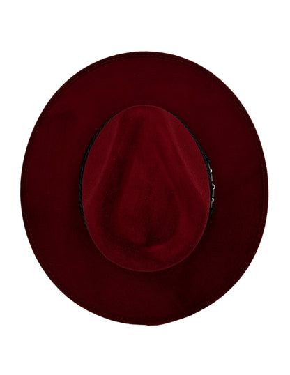 Sombrero en color vino de Autor, modelo DANTE.