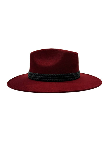 Sombrero en color vino de Autor, modelo DANTE.