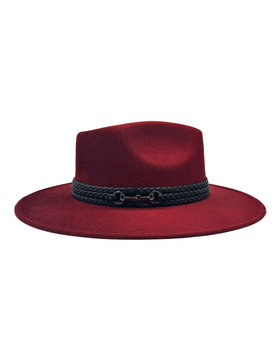 Sombrero en color vino de Autor, modelo DANTE.