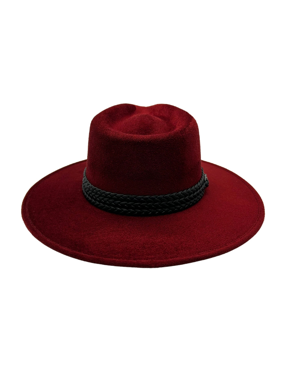 Sombrero en color vino de Autor, modelo DANTE.