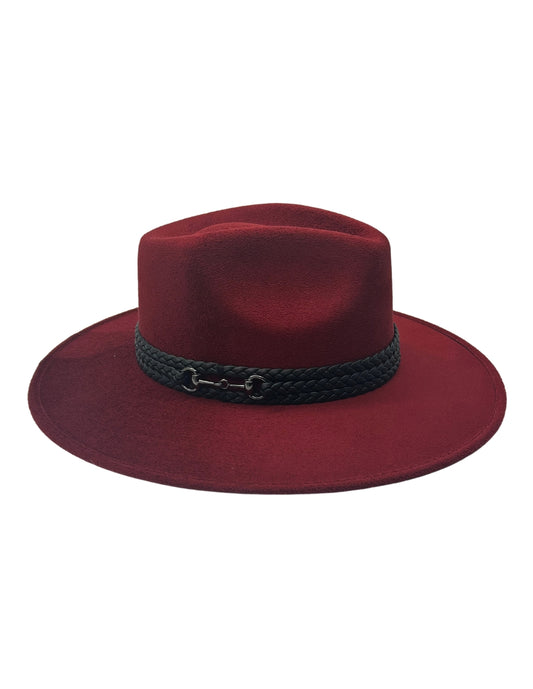 Sombrero en color vino de Autor, modelo DANTE.