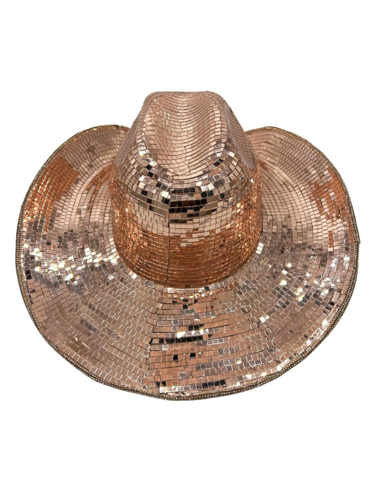 Disco Ball Rose Gold, Sombrero de Cristales.