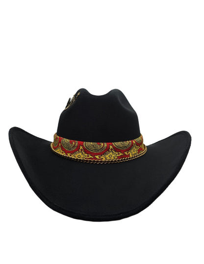 Texana Chihuahua con Cadena y Pluma metalica, modelo LENIN.