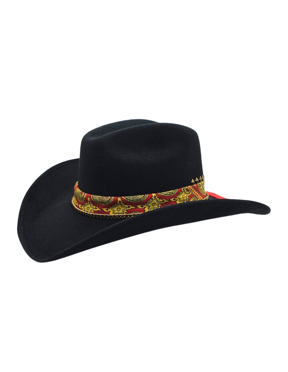 Texana Chihuahua con Cadena y Pluma metalica, modelo LENIN.