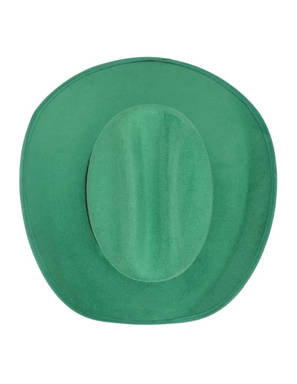Texana de Autor en gamuza con banda artesanal, modelo MIDORI.
