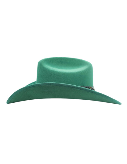 Texana de Autor en gamuza con banda artesanal, modelo MIDORI.