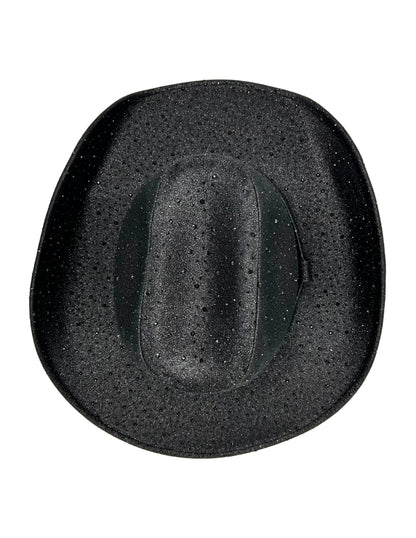 Texana color negra con destello de brillos, modelo MIDNIGHT SKY.