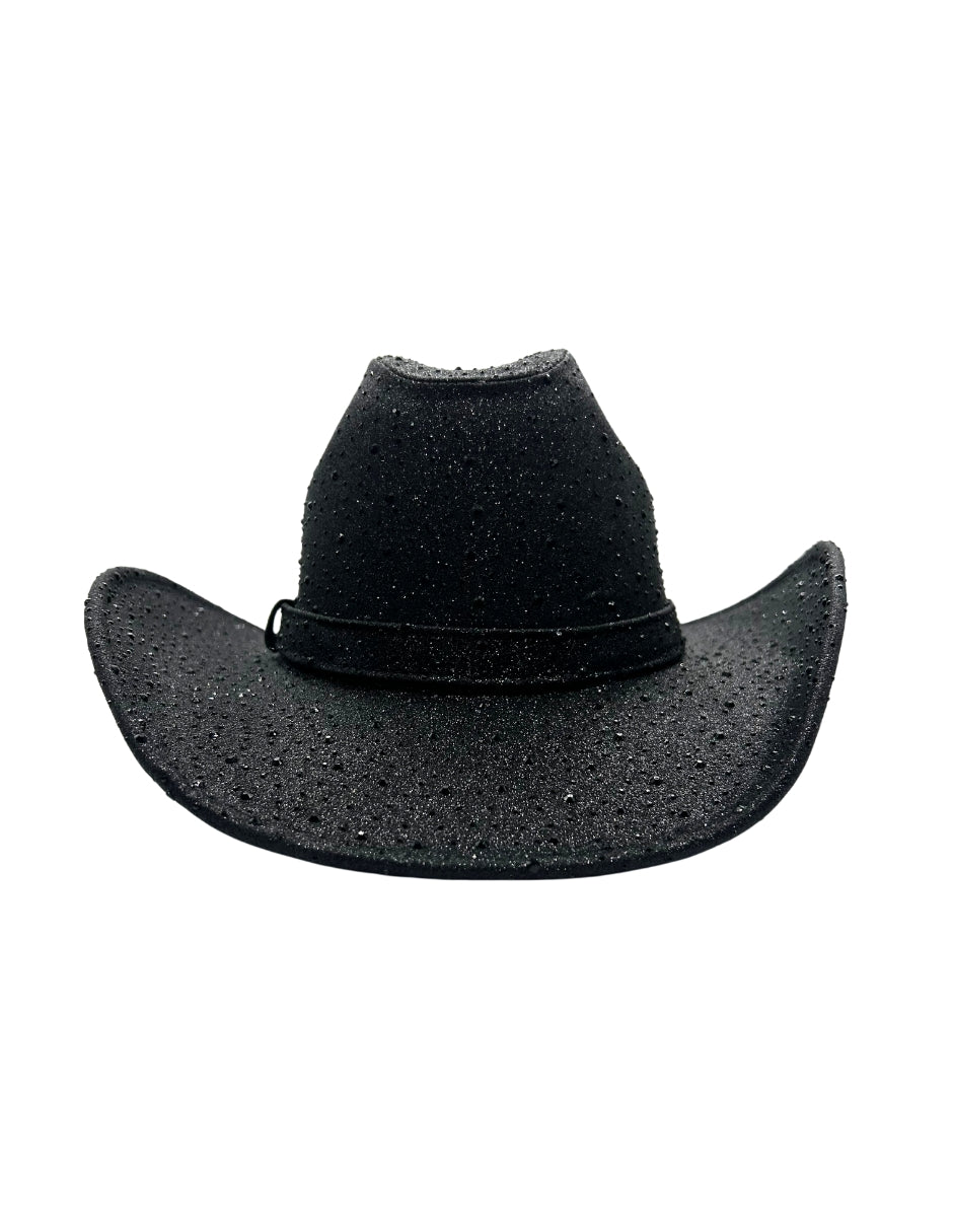 Texana color negra con destello de brillos, modelo MIDNIGHT SKY.