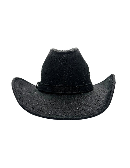 Texana color negra con destello de brillos, modelo MIDNIGHT SKY.