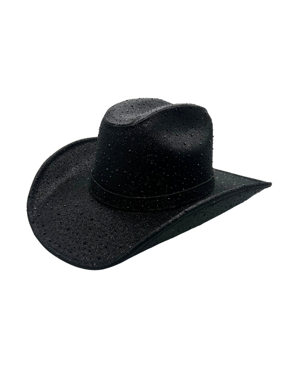 Texana color negra con destello de brillos, modelo MIDNIGHT SKY.