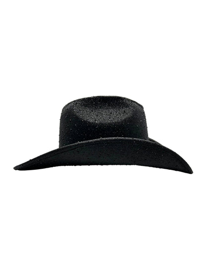 Texana color negra con destello de brillos, modelo MIDNIGHT SKY.