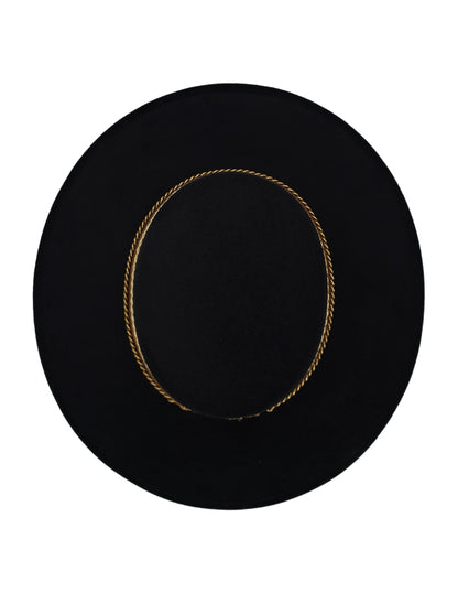 Sombrero PRETO, elegancia Profunda con Toques de Carácter.