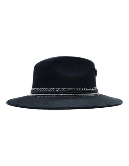 Sombrero THAURUS BLACK, Elegancia Rebelde con Horma Explorer.
