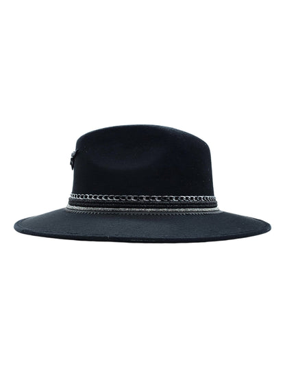 Sombrero THAURUS BLACK, Elegancia Rebelde con Horma Explorer.