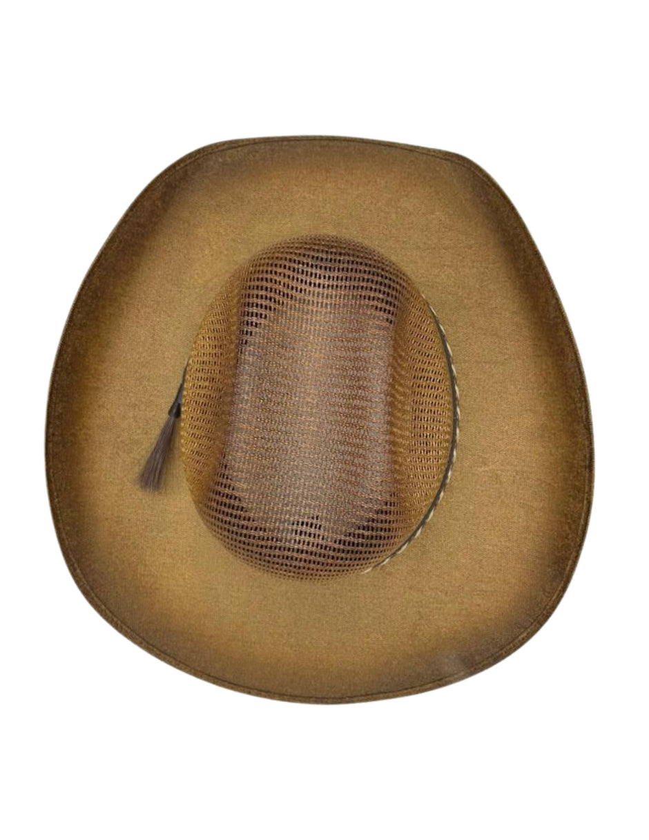 Texana De Lona con Efecto Quemado Sombrero Vaquero ITUMAR