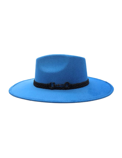 Sombrero en color Azul de Autor, modelo VIRGILIO.