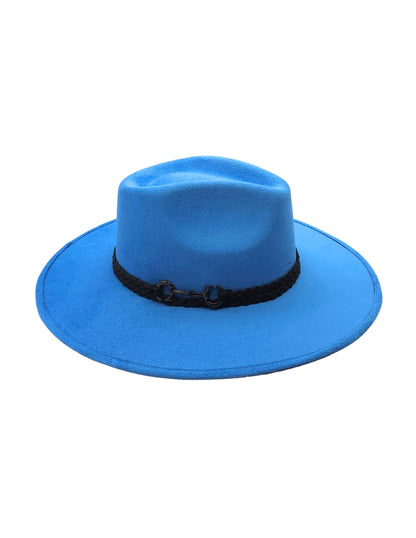 Sombrero en color Azul de Autor, modelo VIRGILIO.